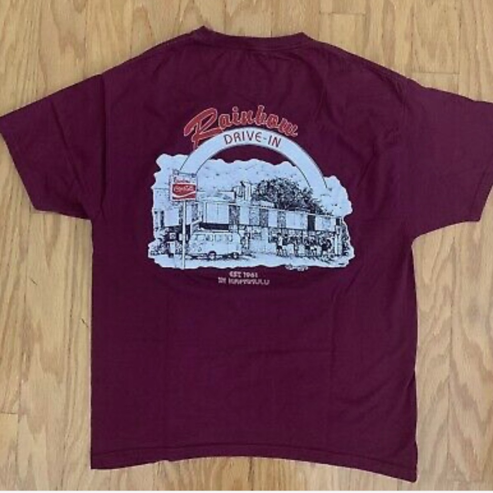 Kapahulu Hawai'i RAINBOW DRIVE-IN Unisex Shirt-XL
